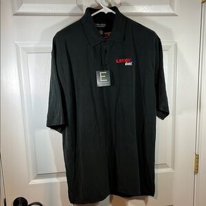 NWT Eversole Run Lenox Gold Men’s L Golf Polo Shirt Super Soft Breathable